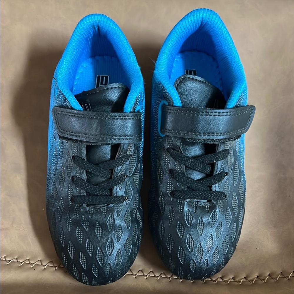 Kids Black and Blue Athletic Shoes
